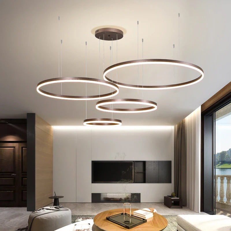 Modern Ceiling Chandelier Circular Ring