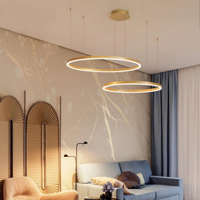 Modern Ceiling Chandelier Circular Ring