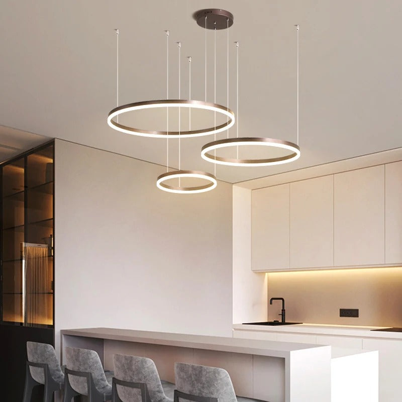 Modern Ceiling Chandelier Circular Ring