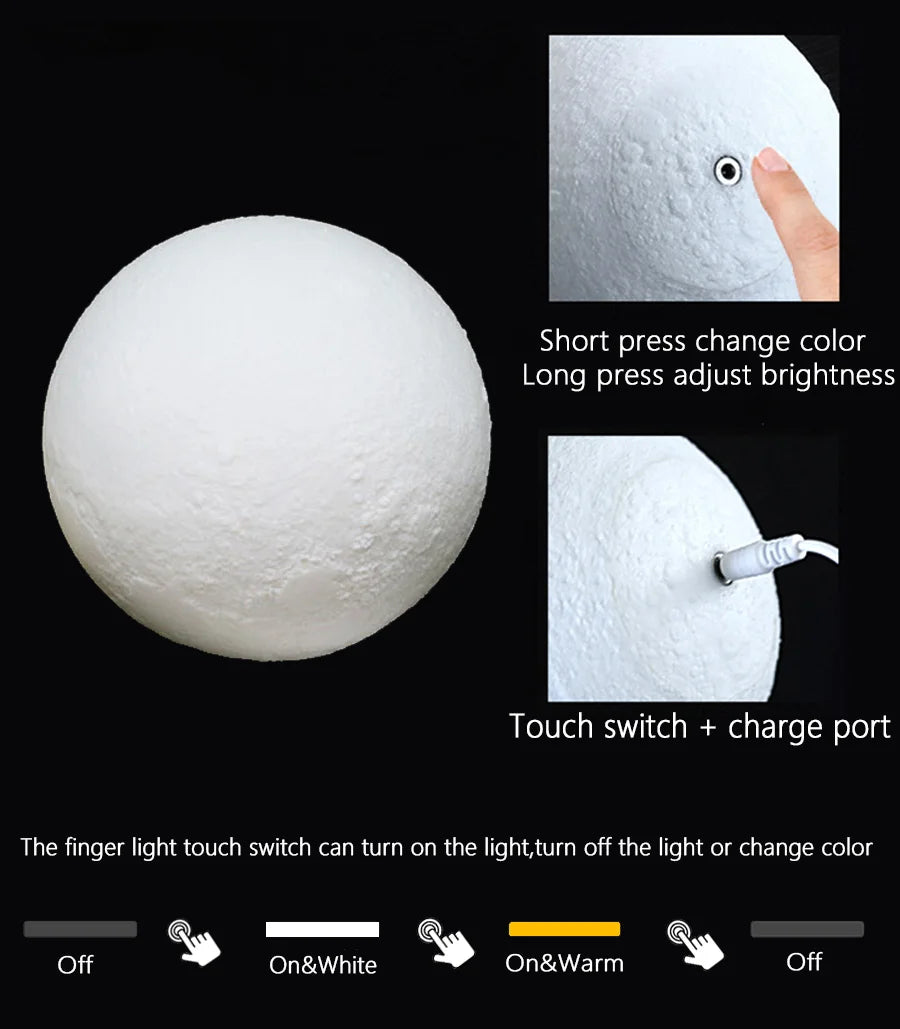 3D Moon Lamp