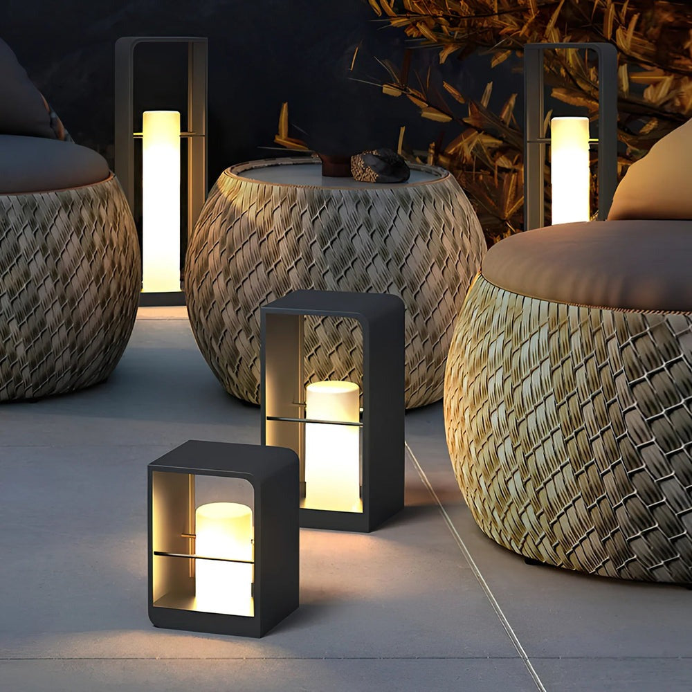 SolarGlow Marble Lantern