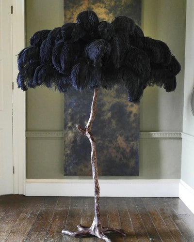 Nordic Ostrich Feather Led Floor Lamp