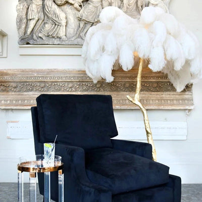 Nordic Ostrich Feather Led Floor Lamp