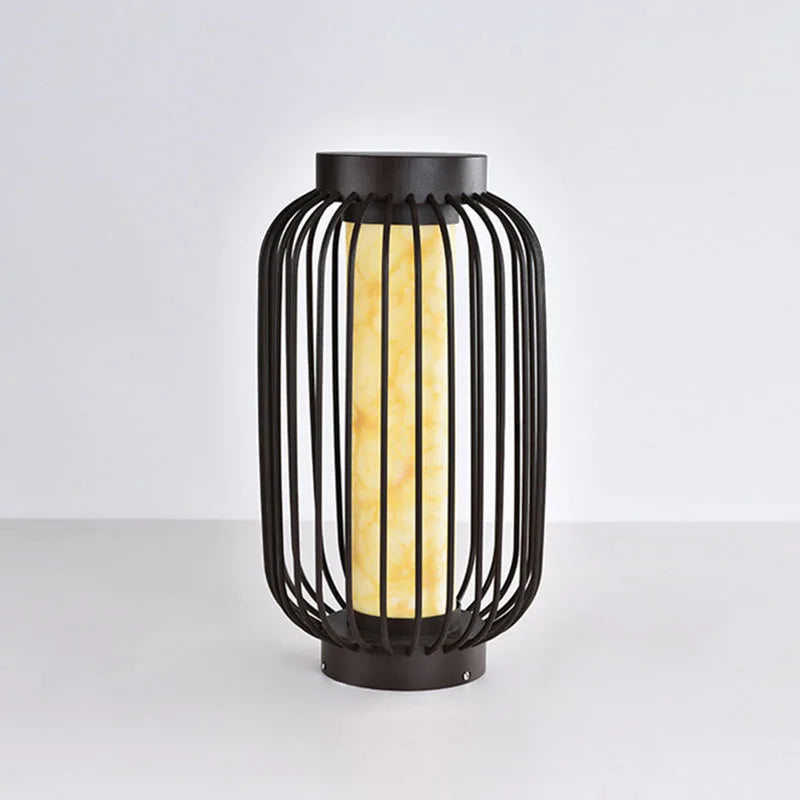 Solar Outdoor Lamp - Bird Cage Marble Steet