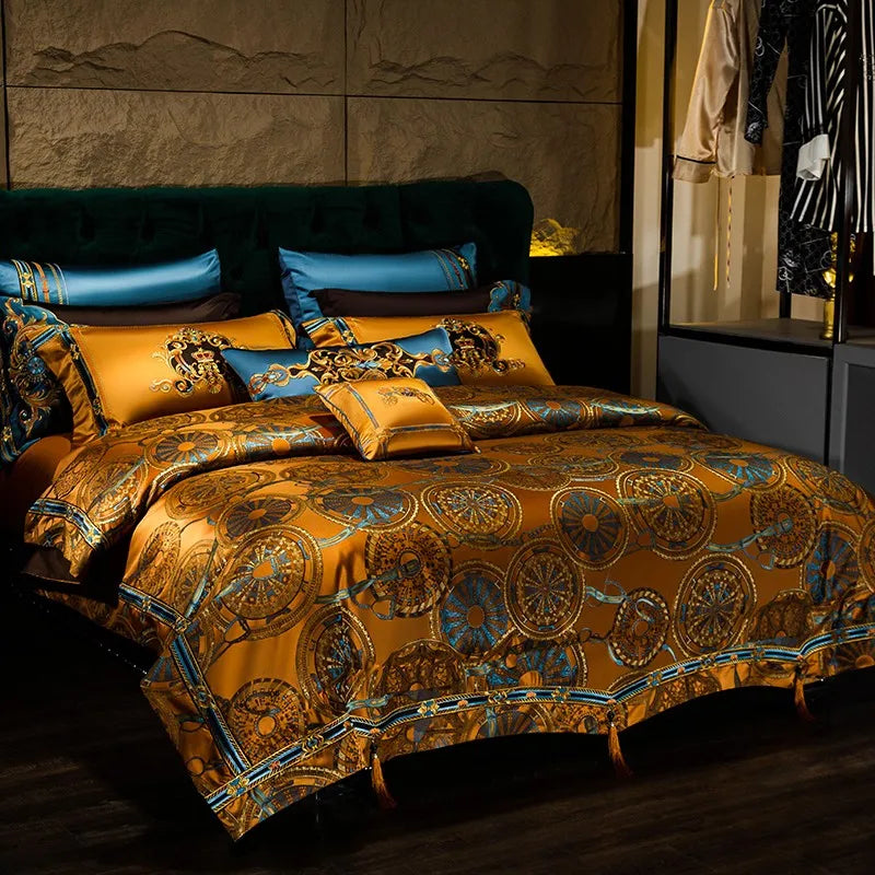 Saffron Dream Luxe Duvet Cover Set (1000TC Egyptian Cotton)