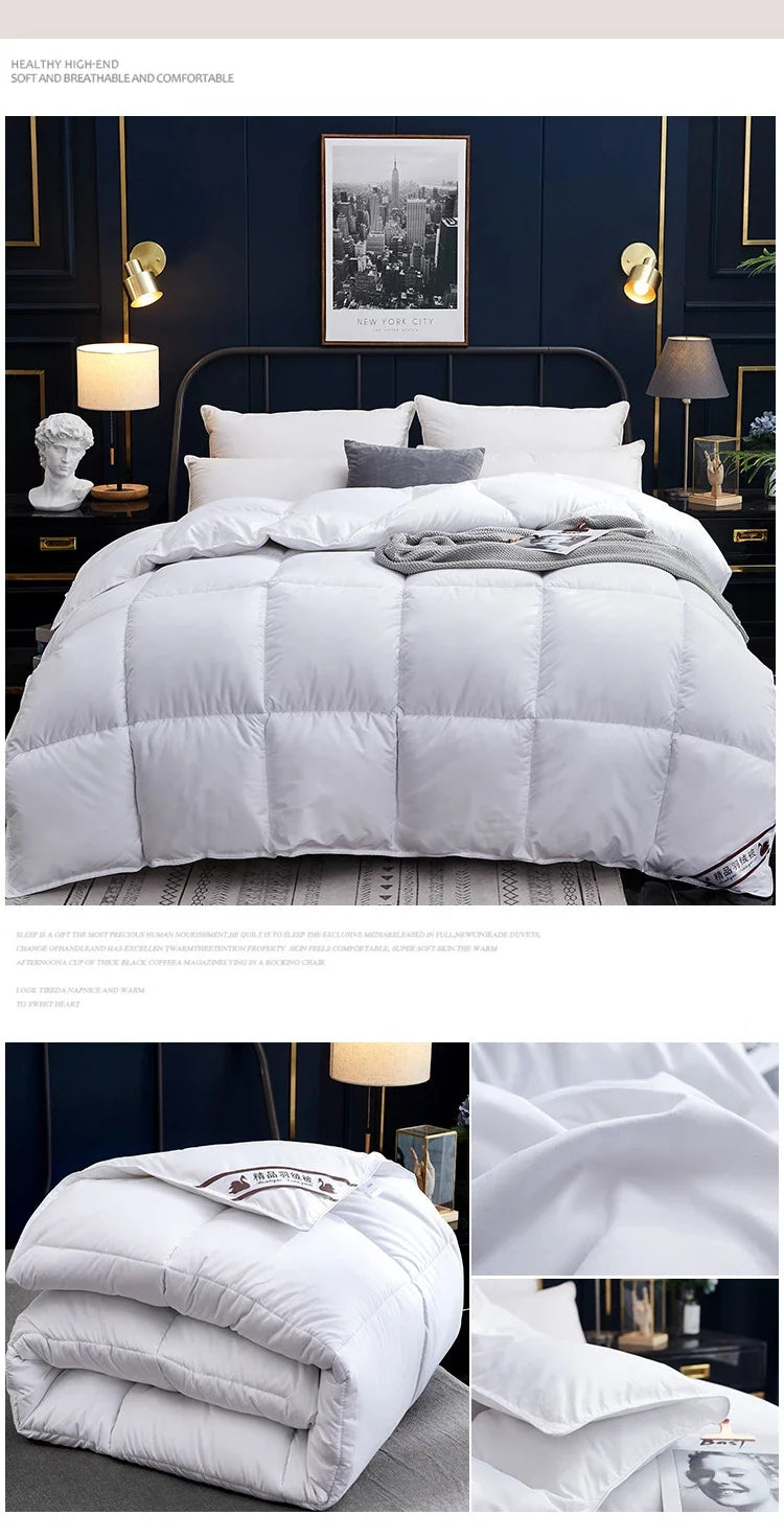 Arctic Haven Winter Quilted Goose Down Comforter