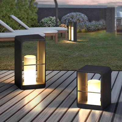 SolarGlow Marble Lantern