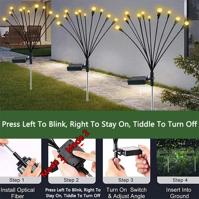 6/8/10 LED Solar Garden Lights