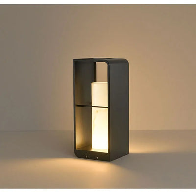 SolarGlow Marble Lantern