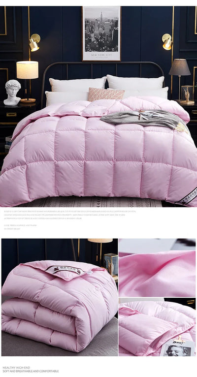 Arctic Haven Winter Quilted Goose Down Comforter