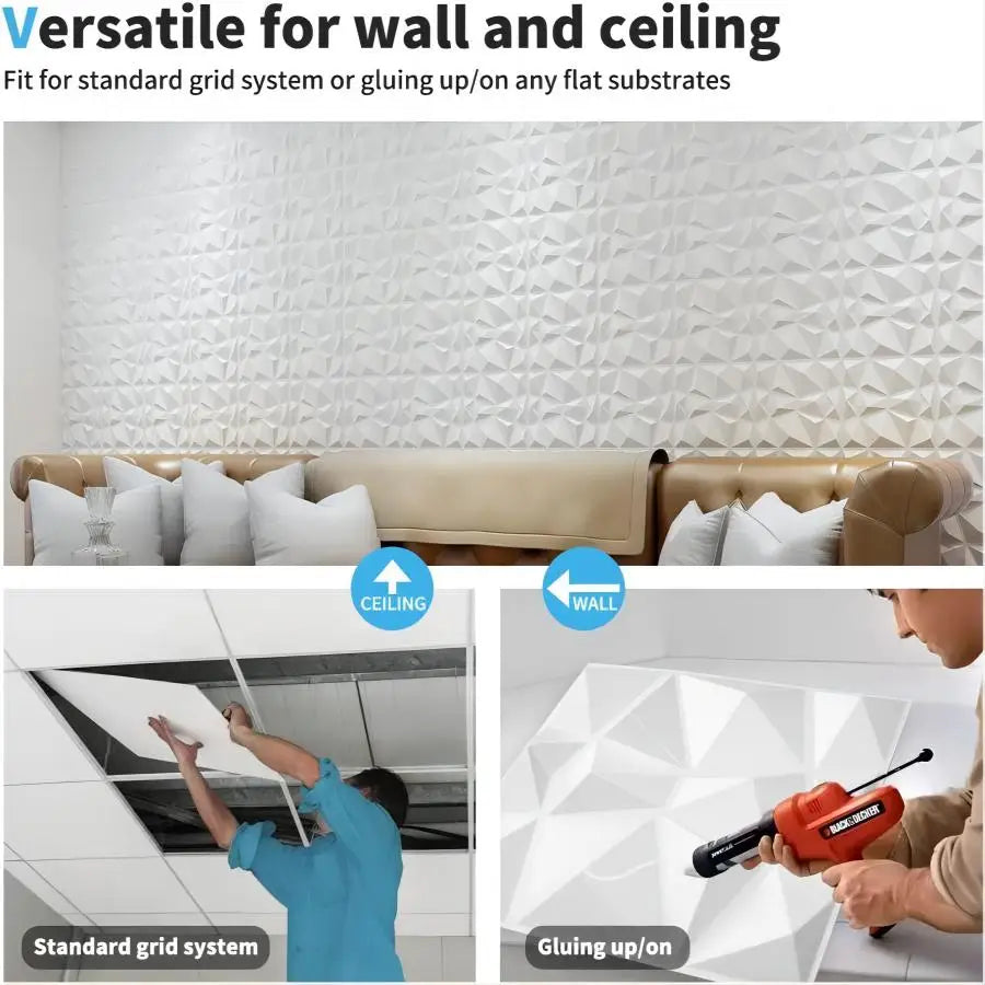 3D textured wall panels for indoor wall decoration