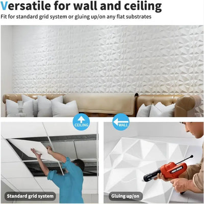 3D textured wall panels for indoor wall decoration