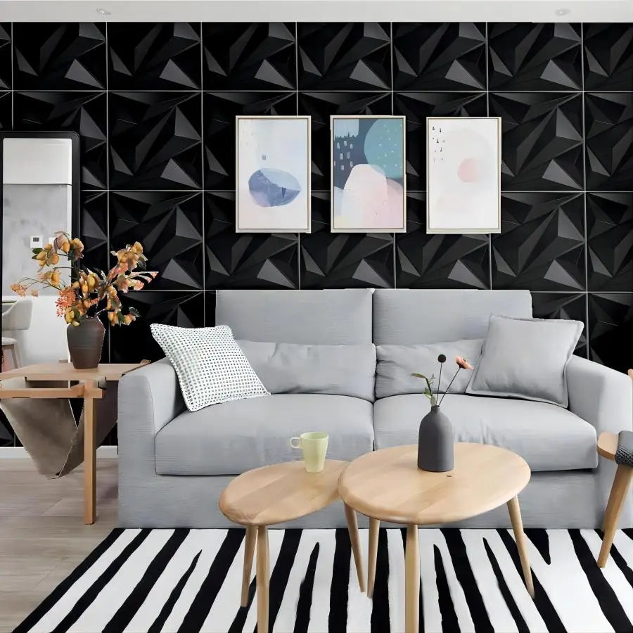 3D textured wall panels for indoor wall decoration