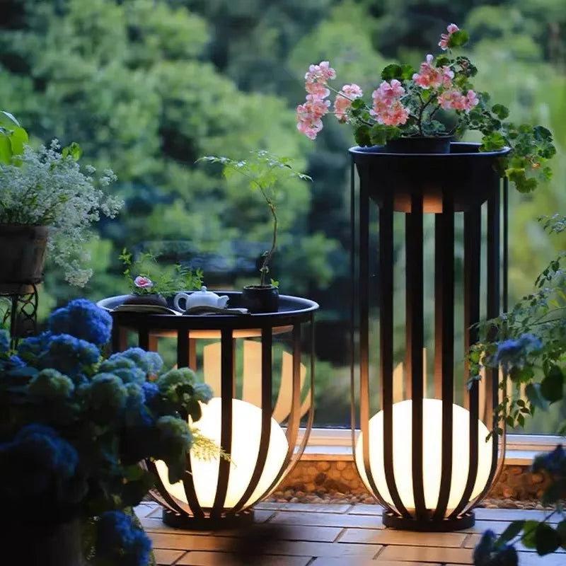 Plant Pot Lamp - Outdoor Lawn Light