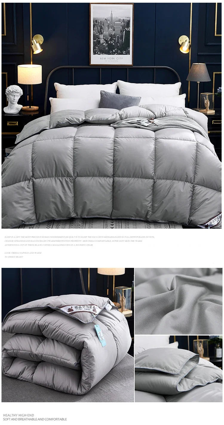 Arctic Haven Winter Quilted Goose Down Comforter