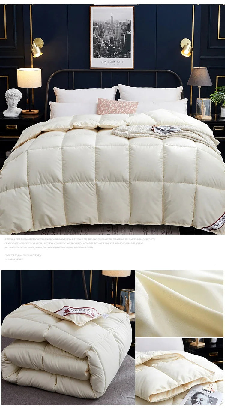 Arctic Haven Winter Quilted Goose Down Comforter