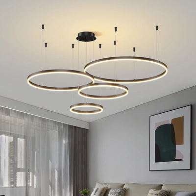 Modern Ceiling Chandelier Circular Ring