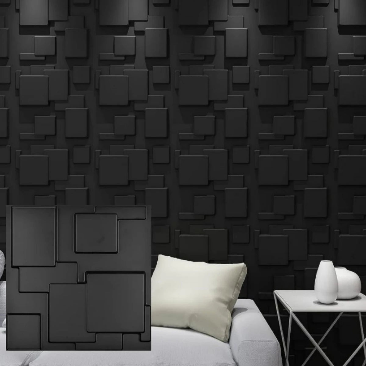 12pcs 3D wall panels for indoor wall decoration