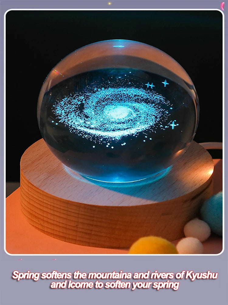 Galaxy Crystal Ball lamp