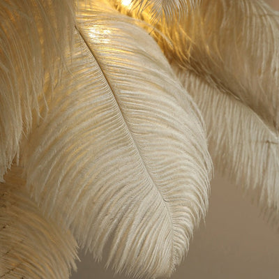 Nordic Ostrich Feather Led Floor Lamp