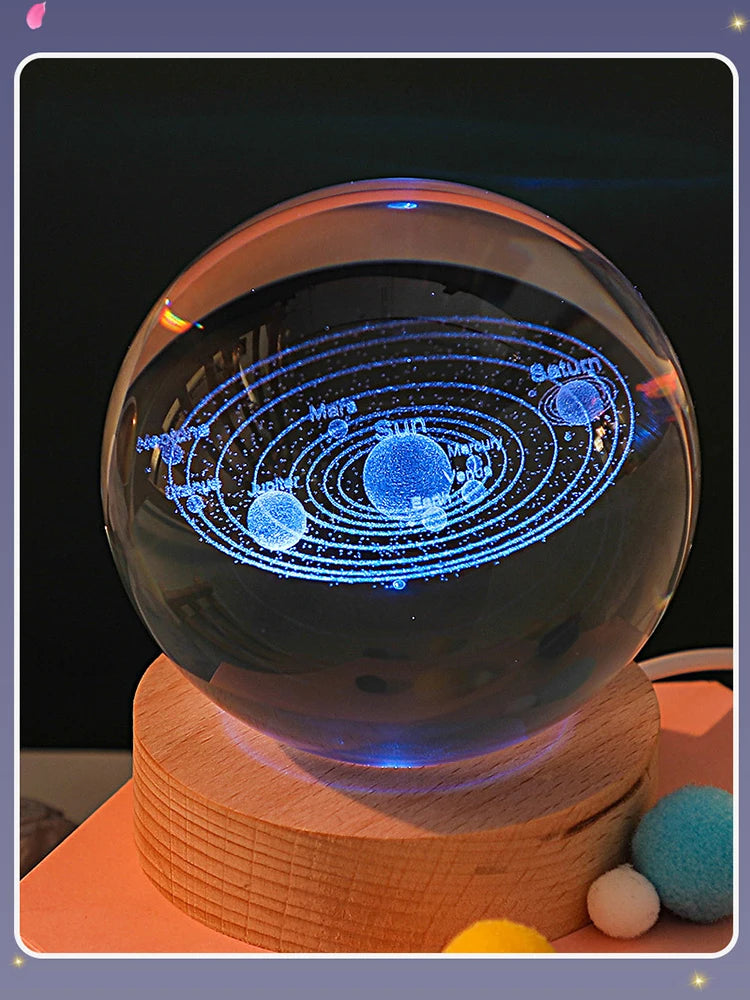 Galaxy Crystal Ball lamp