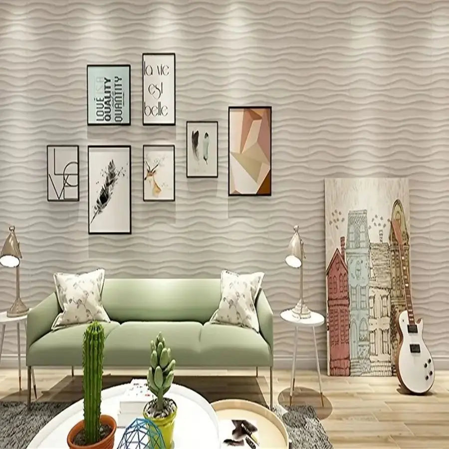 3D textured wall panels for indoor wall decoration