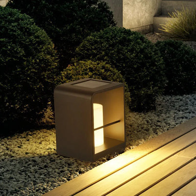 SolarGlow Marble Lantern