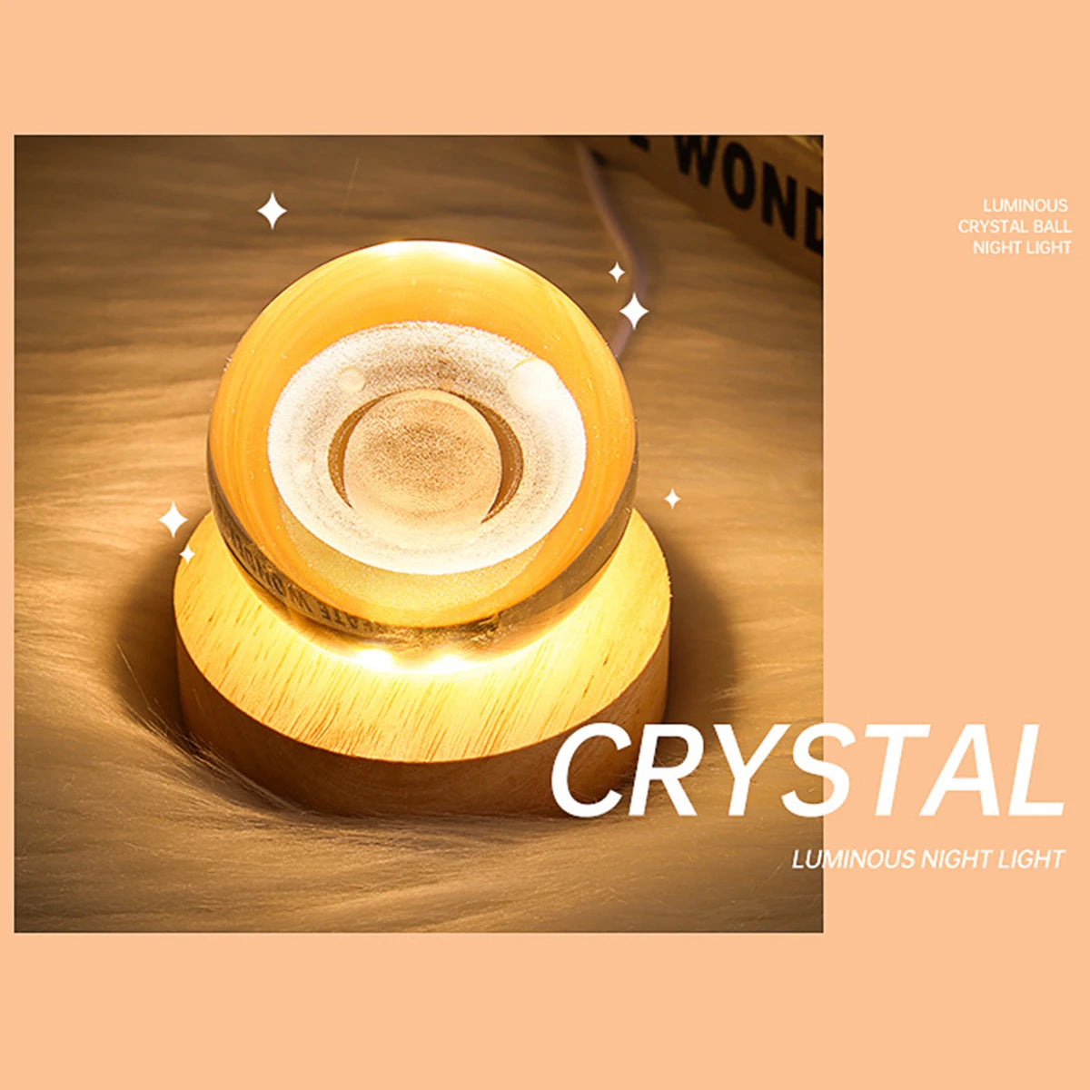 Galaxy Crystal Ball lamp