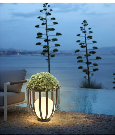 Plant Pot Lamp - Outdoor Lawn Light