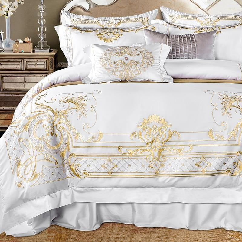 Golden Grace Egyptian Cotton Duvet Set (1000TC Egyptian Cotton)