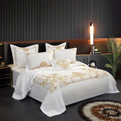 Golden Grace Egyptian Cotton Duvet Set (1000TC Egyptian Cotton)